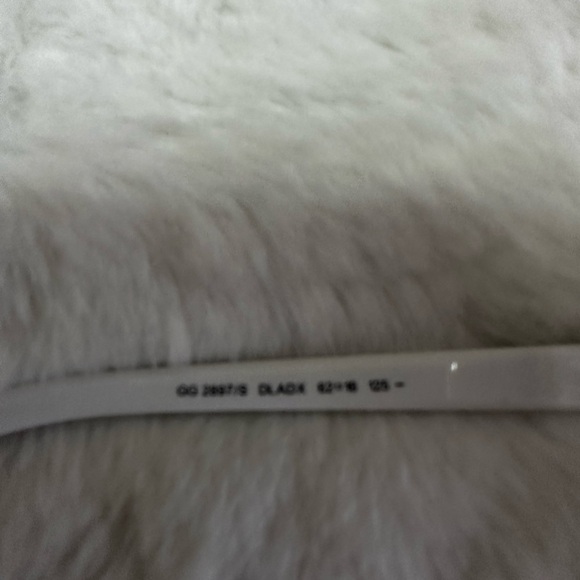 Gucci white and and red and green stone with gray lenses Sunglasses main image 7